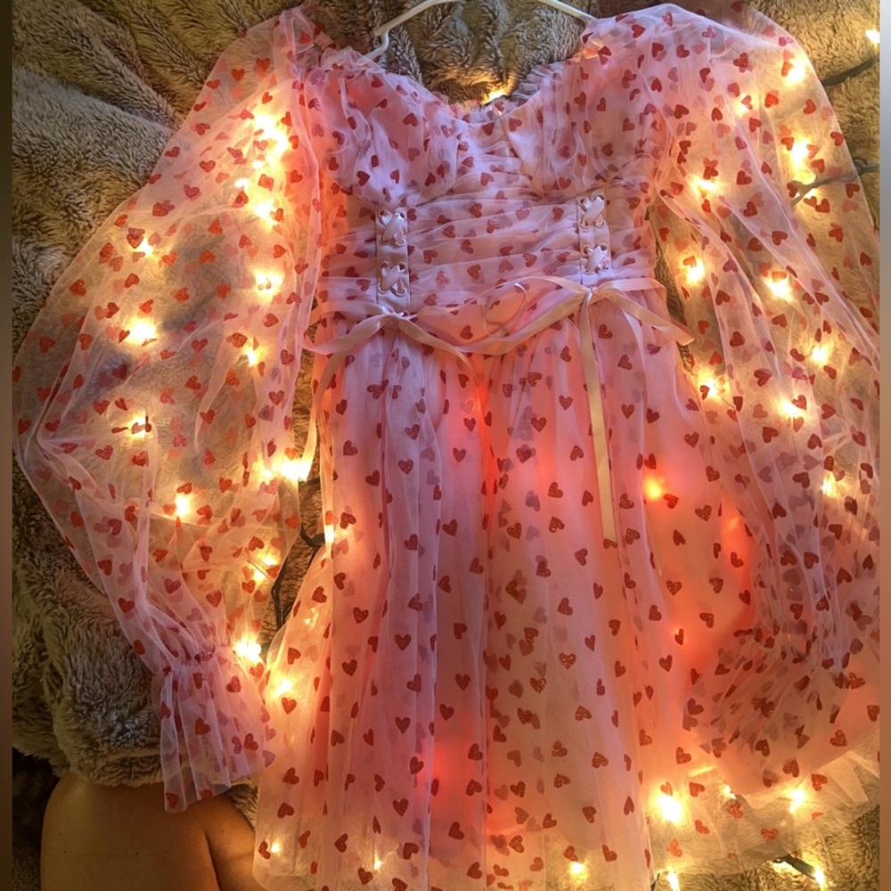 Dolls Kill x Sugar Thrillz Collab Dress Heavenly Affair Babydoll Size Medium